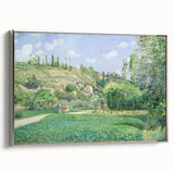 A Cowherd at Valhermeil - Impressionist Landscape by Camille Pissarro