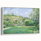 A Cowherd at Valhermeil - Impressionist Landscape by Camille Pissarro