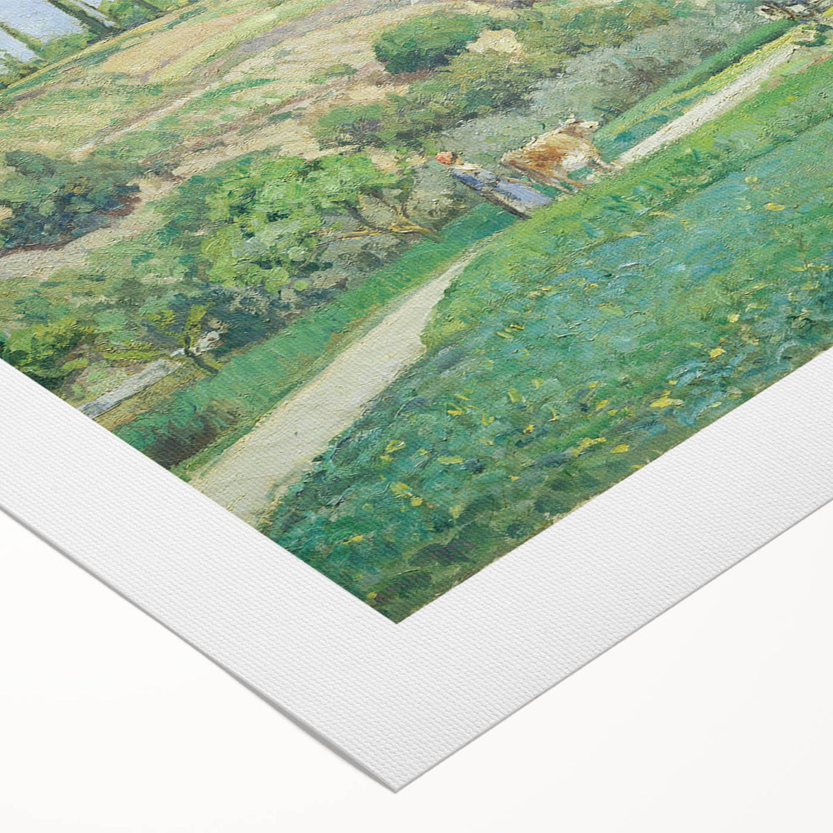 A Cowherd at Valhermeil - Impressionist Landscape by Camille Pissarro