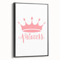 Girls Room Wall Art – Princess Crown Nursery Print