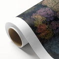 Rolled canvas showcasing vibrant African tribal wall art design, featuring intricate patterns and textures, securely packaged in a durable cardboard tube for shipping.