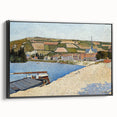 Coastal Landscape Modern Art Print - Contemporary Pointillist Decor