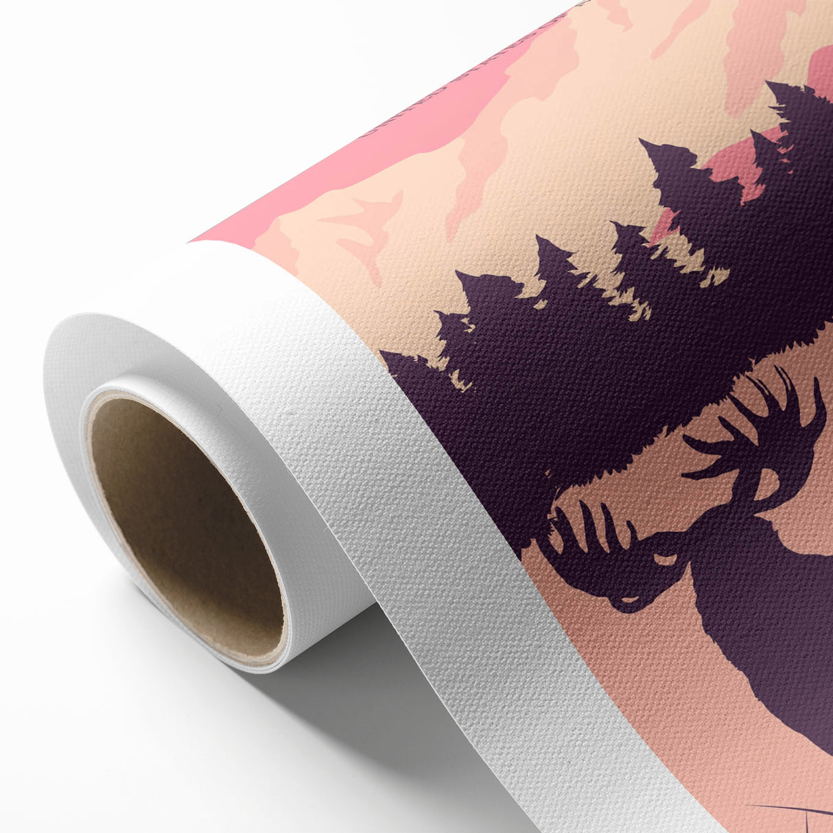 Alaska Retro Travel Poster | Vintage Moose Mountain Print