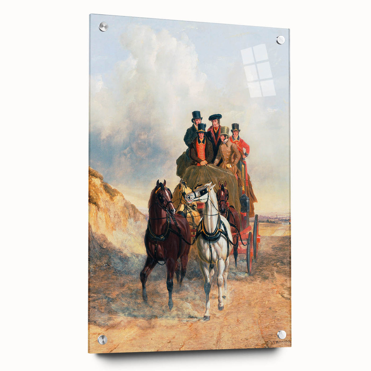 Realism Art Print – The Royal Mail Coach on the Road | Classic British Art