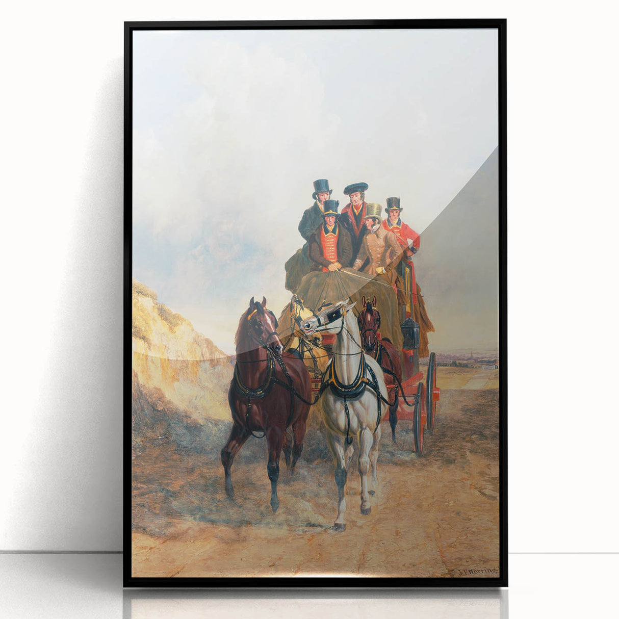 Realism Art Print – The Royal Mail Coach on the Road | Classic British Art