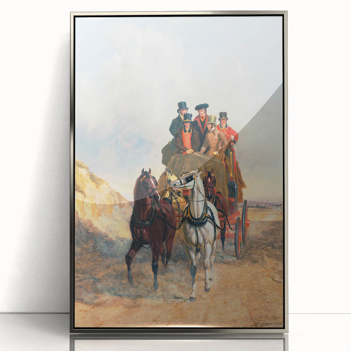Realism Art Print – The Royal Mail Coach on the Road | Classic British Art