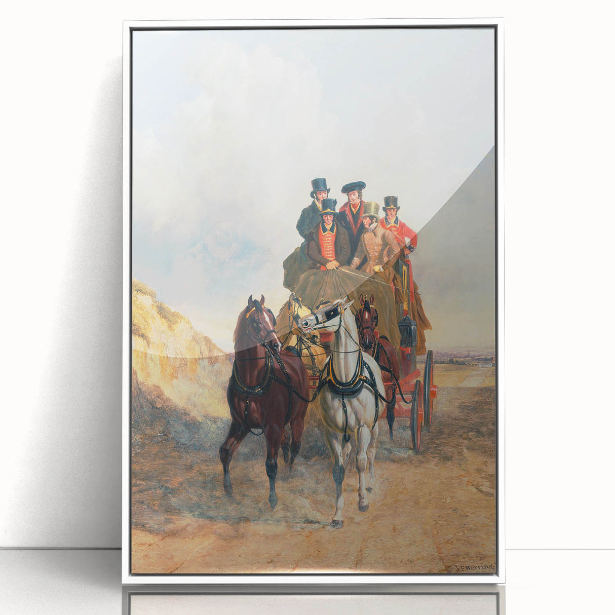 Realism Art Print – The Royal Mail Coach on the Road | Classic British Art