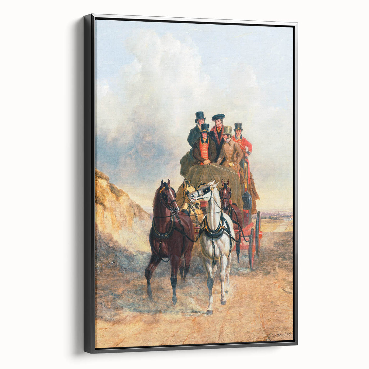 Realism Art Print – The Royal Mail Coach on the Road | Classic British Art