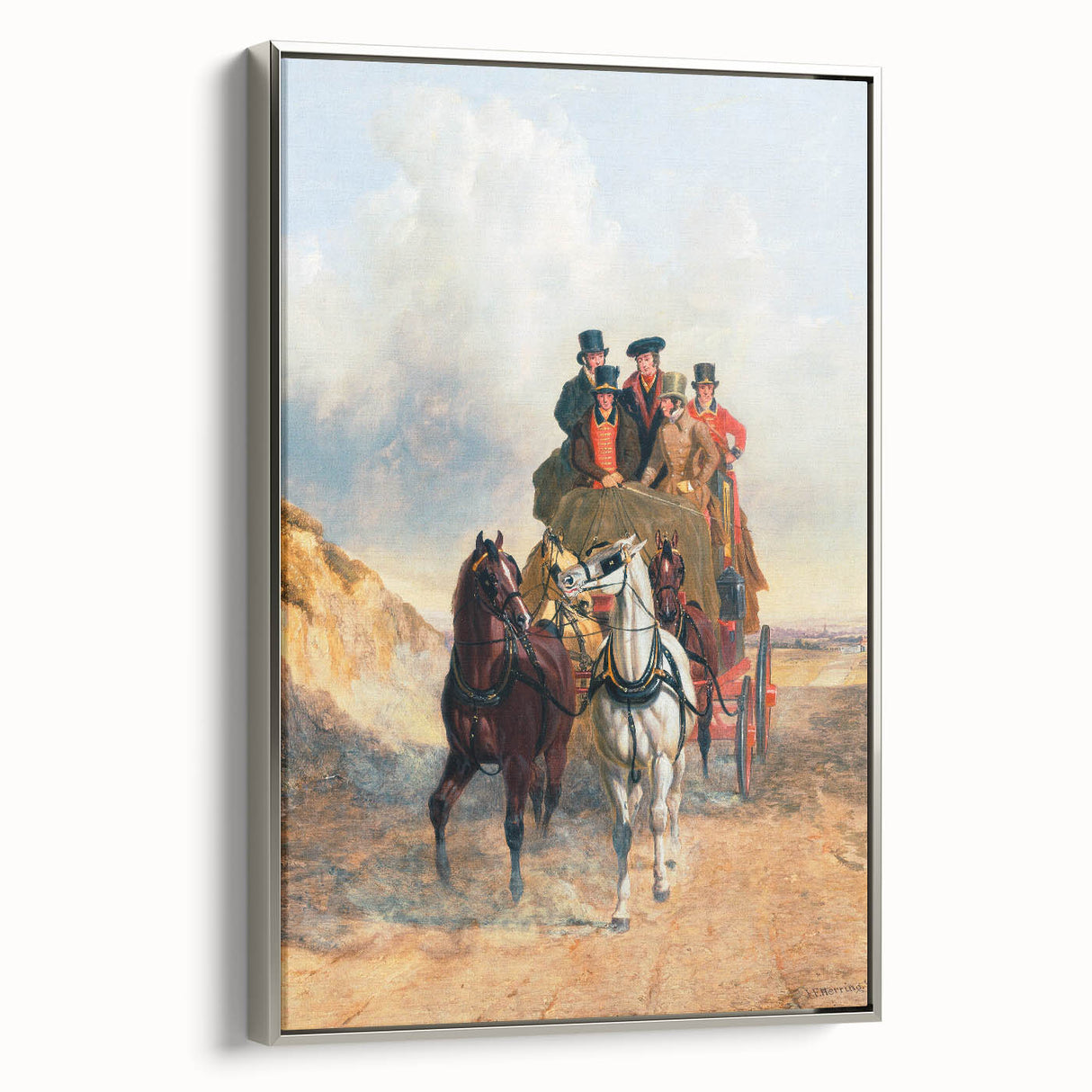 Realism Art Print – The Royal Mail Coach on the Road | Classic British Art