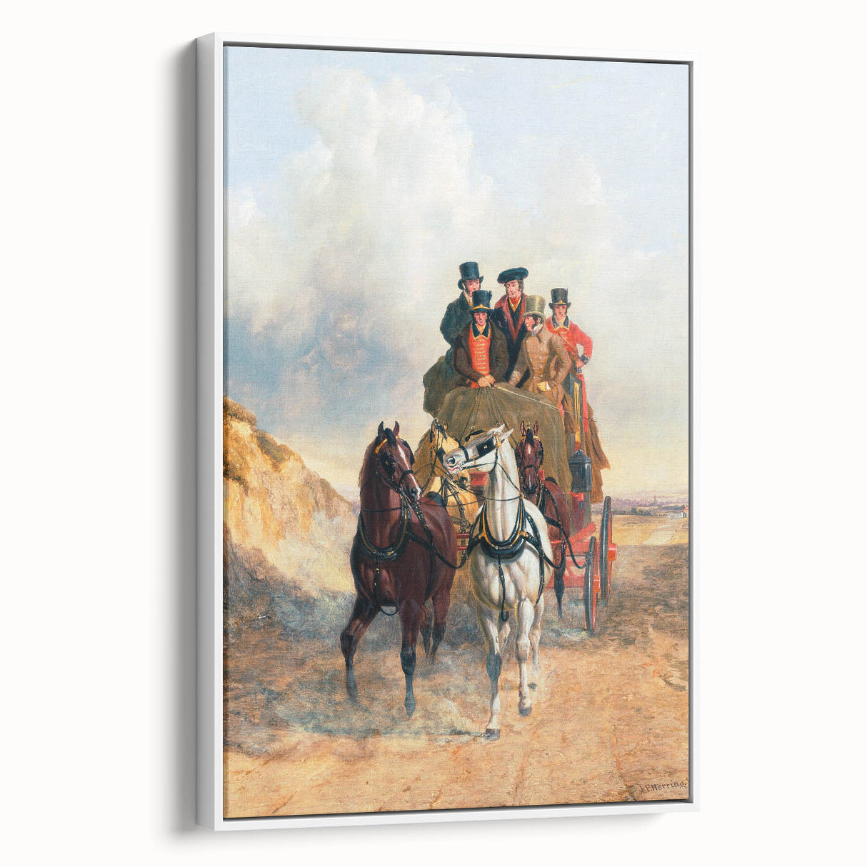Realism Art Print – The Royal Mail Coach on the Road | Classic British Art