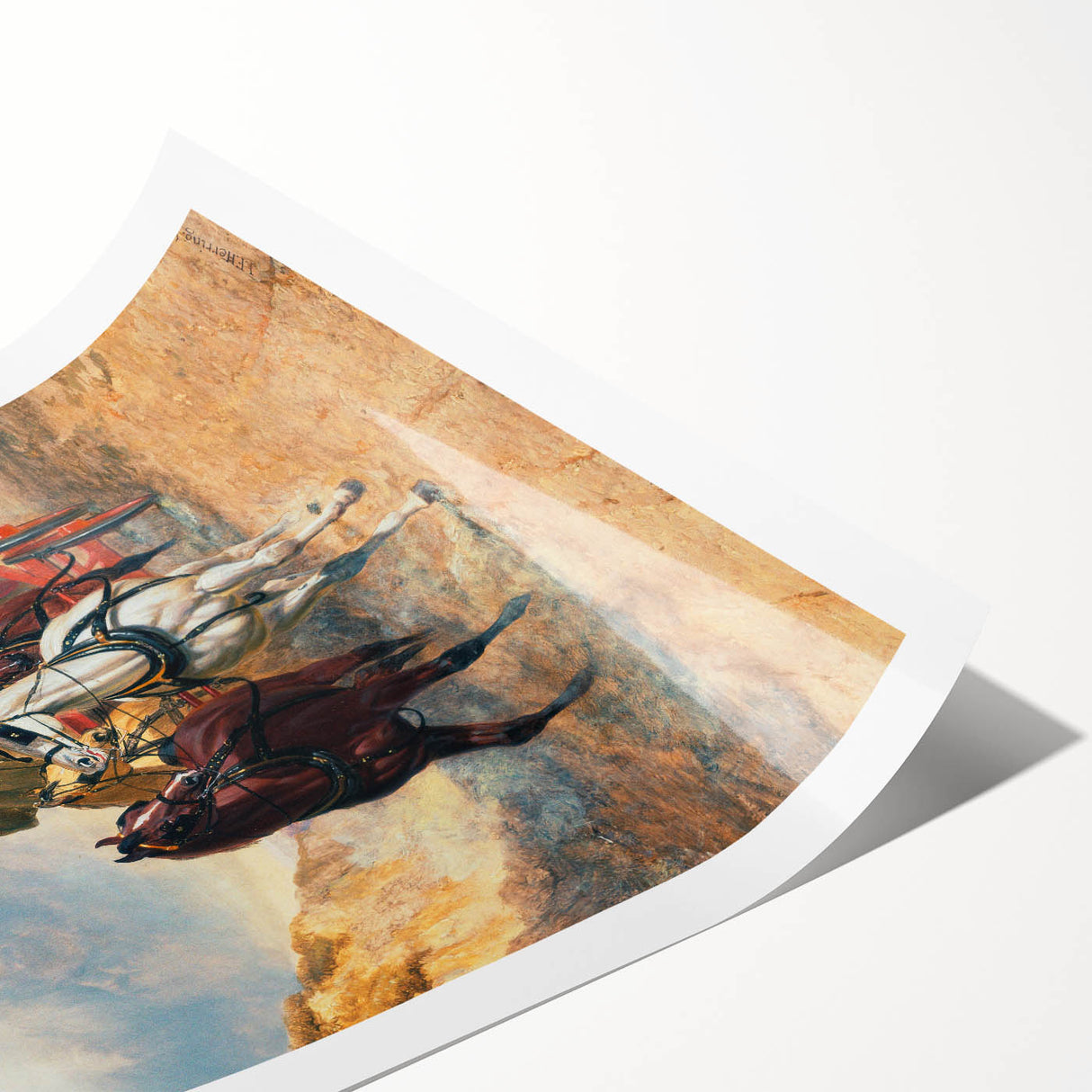 Realism Art Print – The Royal Mail Coach on the Road | Classic British Art