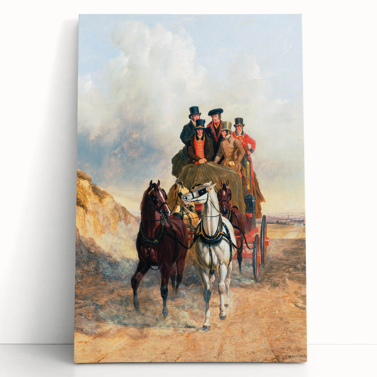 Realism Art Print – The Royal Mail Coach on the Road | Classic British Art