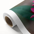 Art Deco poster of a Madagascar landscape in pastel shades on rolled canvas, ideal for nursery wall art.