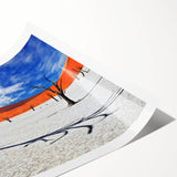 Extra large wall art featuring a minimalist line art of flowers in black on a white background.