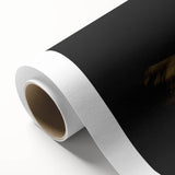 Art deco poster of a stylized South African landscape in muted earth tones on rolled canvas, ideal for nursery wall art.