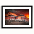 Abstract art print featuring colorful, textured strokes, ideal for extra large wall art in living rooms.