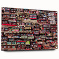 Acrylic print of a Tibetan landscape in muted earth tones, ideal for dining room decor.