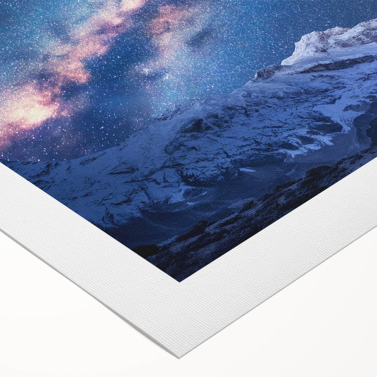 Art deco poster of Mount Everest in muted earth tones on rolled canvas, suitable for dining room decor.
