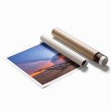 Extra large rolled print of a serene Sri Lankan landscape with lush greenery and floral elements.