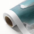 Art deco poster of a scenic Turkish landscape in muted earth tones on rolled canvas, ideal for nursery wall art.