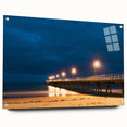 Acrylic print of a large abstract depiction of Adelaide scenery in muted earth tones.