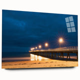 Large abstract wall art of Adelaide scenery in muted earth tones on acrylic glass, suitable for bedroom or dining room decor.
