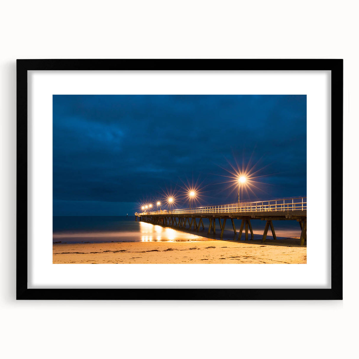 Abstract art print featuring a textured, colorful depiction of Adelaide scenery on a large canvas.