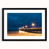 Abstract art print featuring a textured, colorful depiction of Adelaide scenery on a large canvas.