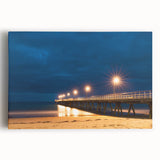 Black and white photo of Adelaide skyline on large stretched canvas, suitable for kitchen wall art.