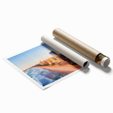 Extra large rolled print of Queensland scenery with vibrant floral elements, ideal for classy bathroom wall art.