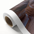Art deco poster of Tasmania scenery in muted earth tones on rolled canvas, ideal for nursery wall art.
