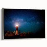 Landscape painting of New Brunswick scenery on a framed canvas, featuring a vintage poster style with muted colors.