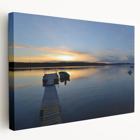 Landscape painting of Northwest Territories on a stretched canvas, featuring muted earth tones, ideal for kitchen wall art.