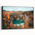Black and white landscape art painting of Nova Scotia on framed canvas, ideal for bedroom wall decor.