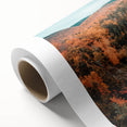 Art Deco style poster of Nova Scotia scenery on rolled canvas, ideal for nursery wall art.