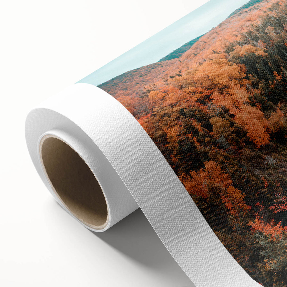 Art Deco style poster of Nova Scotia scenery on rolled canvas, ideal for nursery wall art.