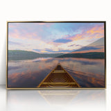 Large art print of Ontario landscape in muted earth tones on a framed acrylic, ideal for modern art wall decor.