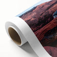 Art deco poster of Prince Edward Island scenery in pastel shades on rolled canvas, ideal for nursery wall art.