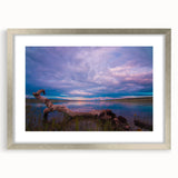 Textured abstract art print of a Saskatchewan scenery in muted earth tones, framed in silver, ideal for bedroom art.