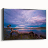 Black and white landscape art painting of Saskatchewan on framed canvas, ideal for bedroom wall decor.