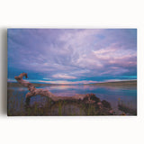 Black and white photograph of Saskatchewan scenery on large stretched canvas, suitable for kitchen wall art.
