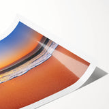 Extra large rolled print featuring line art flowers in muted earth tones, ideal for large living room wall decor.