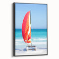Black and white framed canvas of a vintage Cuban landscape, ideal for bedroom wall decor.