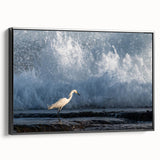 Black and white framed canvas depicting a vintage Puerto Rican landscape, ideal for bedroom wall art.