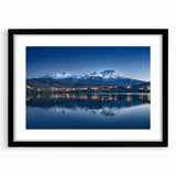 Extra large abstract art print featuring vibrant, colorful textures, framed in black, ideal for living room decor.