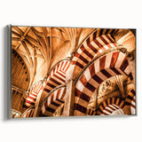 Framed canvas featuring a vintage-style landscape painting of Nicaragua with colorful art and black borders.
