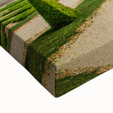 Black and white landscape art painting of an Austrian scenery on large stretched canvas, suitable for bedroom decor.