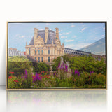 Art deco poster of Oxford scenery in muted gold and blue tones on framed acrylic, ideal for nursery wall art.