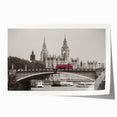 Extra large rolled print of the Thames River in England, featuring muted green and blue tones.