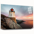 Acrylic print of Rhodes, Greece with vivid blue and white tones, suitable for bedroom or dining room decor.